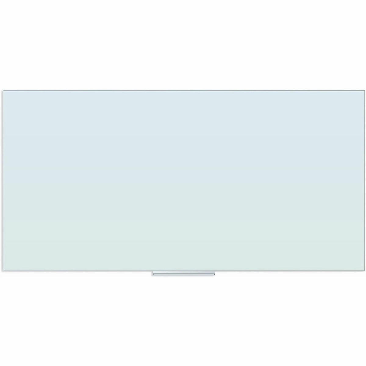 U Brands Floating Non-Magnetic Glass Frameless Dry-Erase Board - 72" (6 ft) Width x 36" (3 ft) Height - Frosted White Tempered Glass Surface - Rectangle - Horizontal/Vertical - 1 Each
