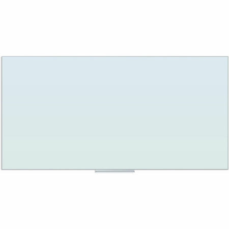 U Brands Floating Non-Magnetic Glass Frameless Dry-Erase Board - 72" (6 ft) Width x 36" (3 ft) Height - Frosted White Tempered Glass Surface - Rectangle - Horizontal/Vertical - 1 Each