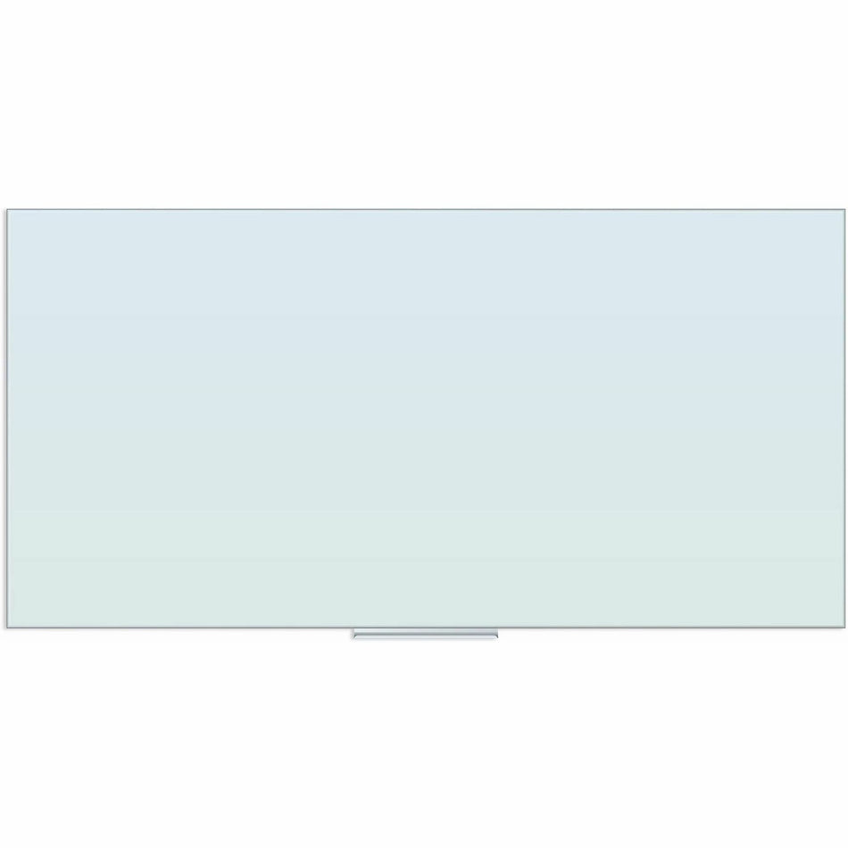 U Brands Floating Non-Magnetic Glass Frameless Dry-Erase Board - 72" (6 ft) Width x 36" (3 ft) Height - Frosted White Tempered Glass Surface - Rectangle - Horizontal/Vertical - 1 Each