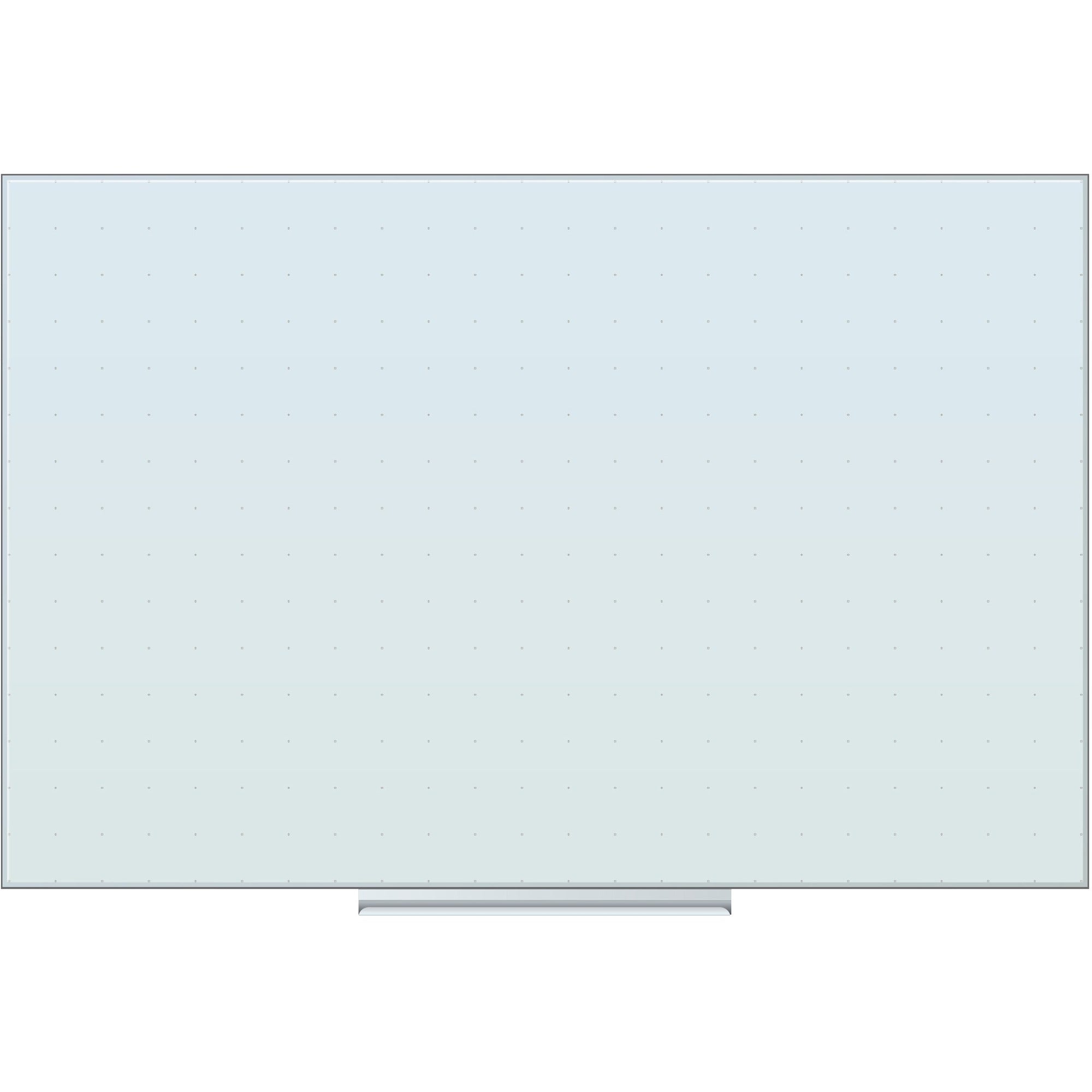U Brands Floating Frameless Non-Magnetic Ghost Grid Glass Dry-Erase Board - 36" (3 ft) Width x 24" (2 ft) Height - Frosted White Tempered Glass Surface - Rectangle - Horizontal/Vertical - Frameless, Ghost Resistant, Stain Resistant - 1 Each