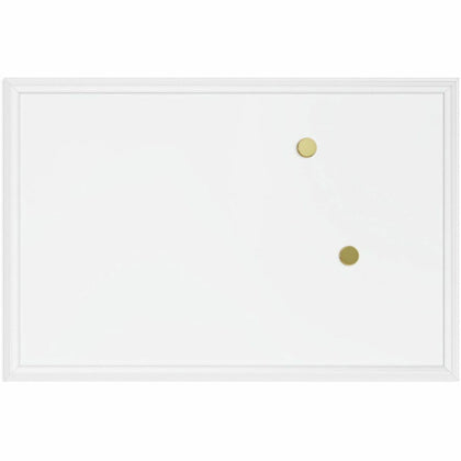 U Brands Magnetic Dry-Erase Board - 30" (2.5 ft) Width x 20" (1.7 ft) Height - White Painted Steel Surface - White Wood Frame - Rectangle - Horizontal/Vertical - Magnetic - 1 Each