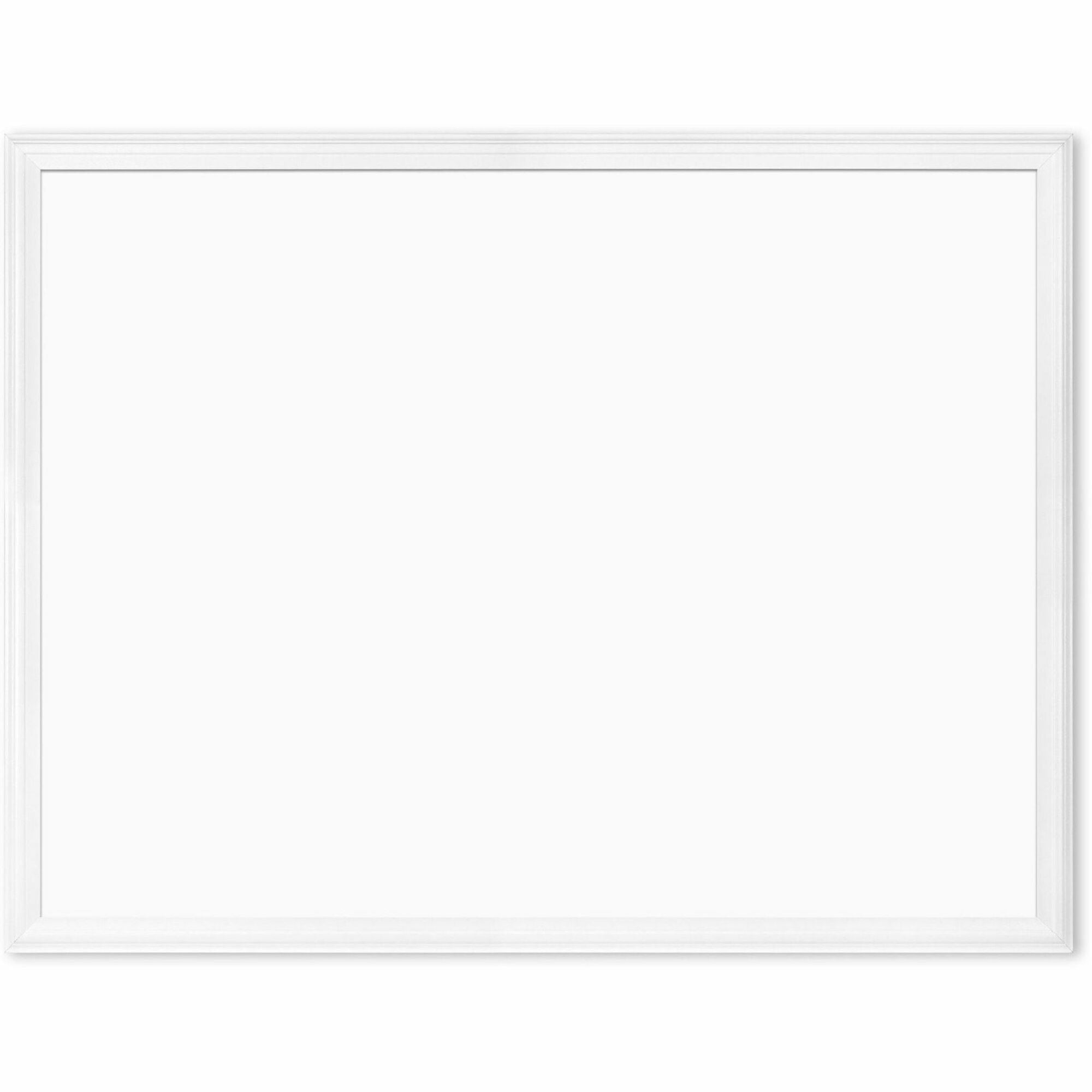 U Brands Magnetic Dry-Erase Board - 40" (3.3 ft) Width x 30" (2.5 ft) Height - White Painted Steel Surface - White Decor Frame - Rectangle - Horizontal/Vertical - Magnetic - Sturdy, Stain Resistant, Ghost Resistant, Durable - 1 Each