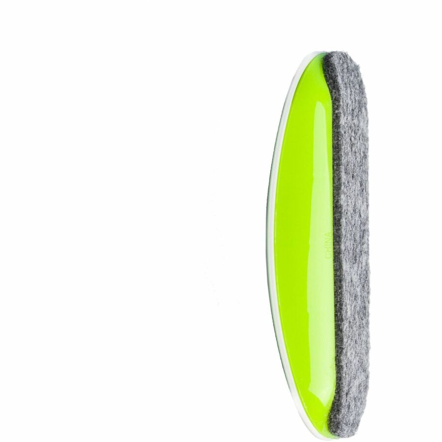 U Brands Classic Magnetic Eraser - White - Rectangle - Felt - 1 Each - Magnetic, Contoured