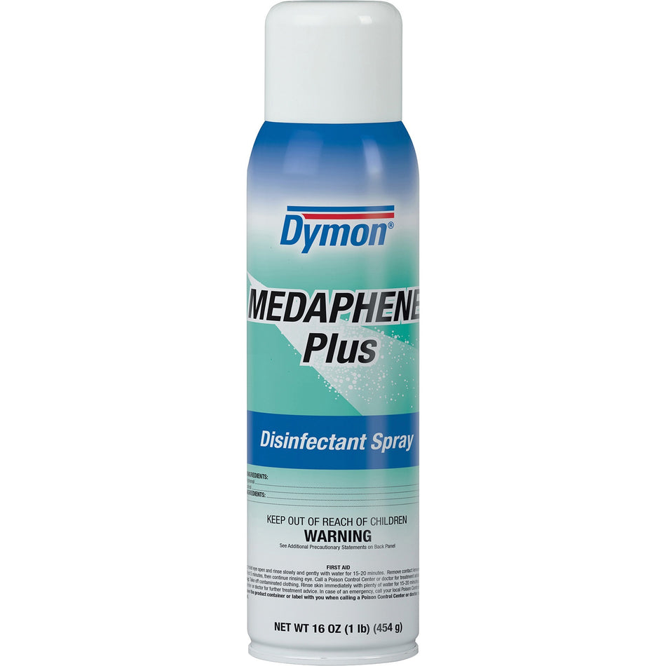 Dymon Medaphene Plus Disinfectant Spray - 16 fl oz (0.5 quart) - Pleasant Scent - Aqua - 1 Each