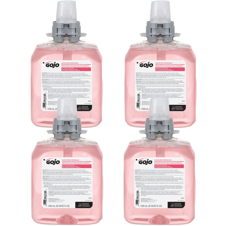 Gojo® FMX-12 Refill Cranberry Luxury Foam Handwash - Cranberry Scent - 1.32 quart - Hand - Amber - Drip-free, Antibacterial-free, Bio-based - 4 / Carton