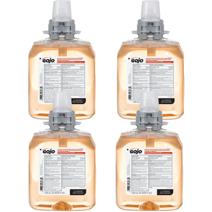 Gojo® FMX-12 Refill Foam Antibacterial Handwash - Fresh Fruit Scent - 1.32 quart - Bacteria Remover - Hand - Antibacterial - Amber - Triclosan-free - 4 / Carton