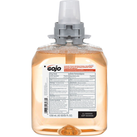 Gojo® FMX-12 Refill Foam Antibacterial Handwash - Fresh Fruit Scent - 1.32 quart - Bacteria Remover - Hand - Antibacterial - Amber - Triclosan-free - 1 Each