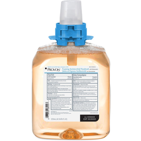 Provon FMX-12 Foaming Antimicrobial Handwash - Fruity Scent - 1.32 quart - Kill Germs, Bacteria Remover - Hand - Moisturizing - Amber - Rich Lather, Dye-free, Bio-based - 1 Each