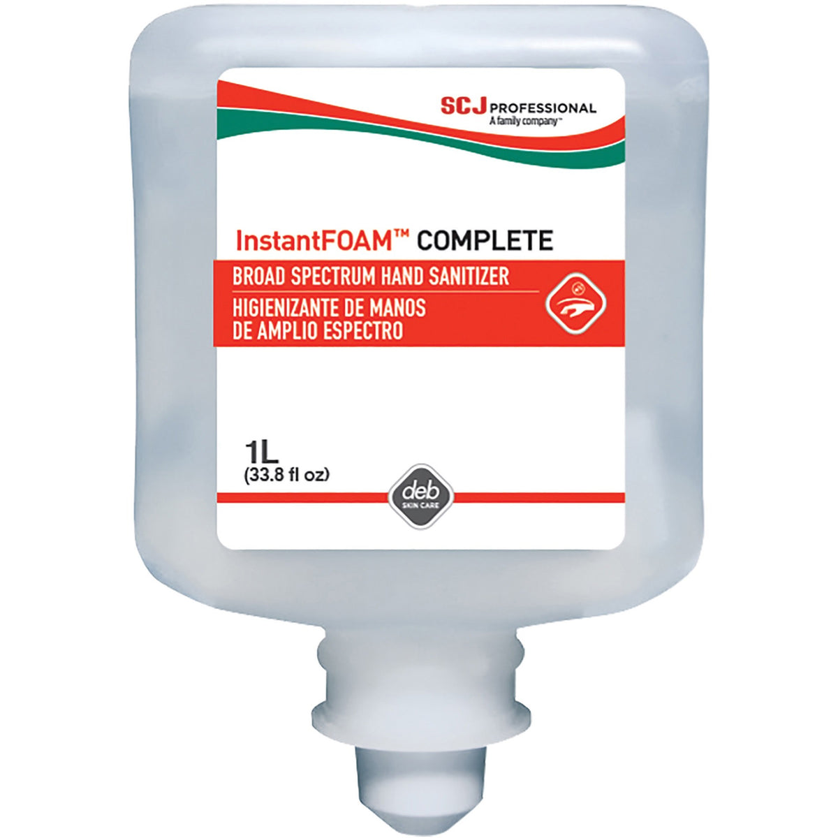 SC Johnson Hand Sanitizer Foam Refill - 1.06 quart - Kill Germs - Hand - Moisturizing - Clear - Non-drying, Drip-free, Dye-free, Unscented, Anti-irritant - 6 / Carton