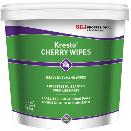 SC Johnson Kresto Heavy-Duty XL Hand Wipes - Cherry Scented - 130 - Skin