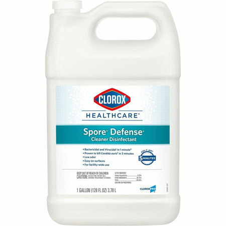 Clorox Healthcare Spore Defense Cleaner Disinfectant Refill - Ready-To-Use - 128 fl oz (4 quart) - Low Odor, Antibacterial, Closed System - White Bottle - 1 Each