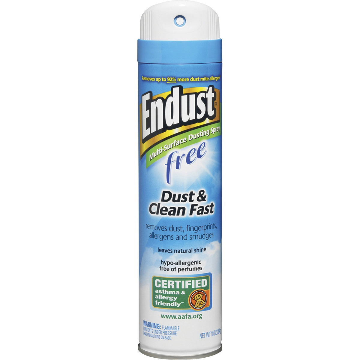 Diversey ENDUST Free Dusting & Cleaning Spray - Ready-To-Use - 10.02 oz (0.63 lb) - Hypoallergenic, Fragrance-free, Easy to Use - Clear - 1 Each