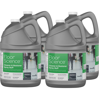 Diversey Floor Science Cleaner Spray Buff - 128 fl oz - Characteristic Scent - Durable - Floor/Carpet Cleaners &
