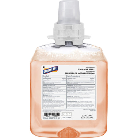 Genuine Joe Antibacterial Foam Soap Refill - Orange Blossom Scent - 1.32 quart - Bacteria Remover - Hand, Skin - Antibacterial - Orange - 1 Each