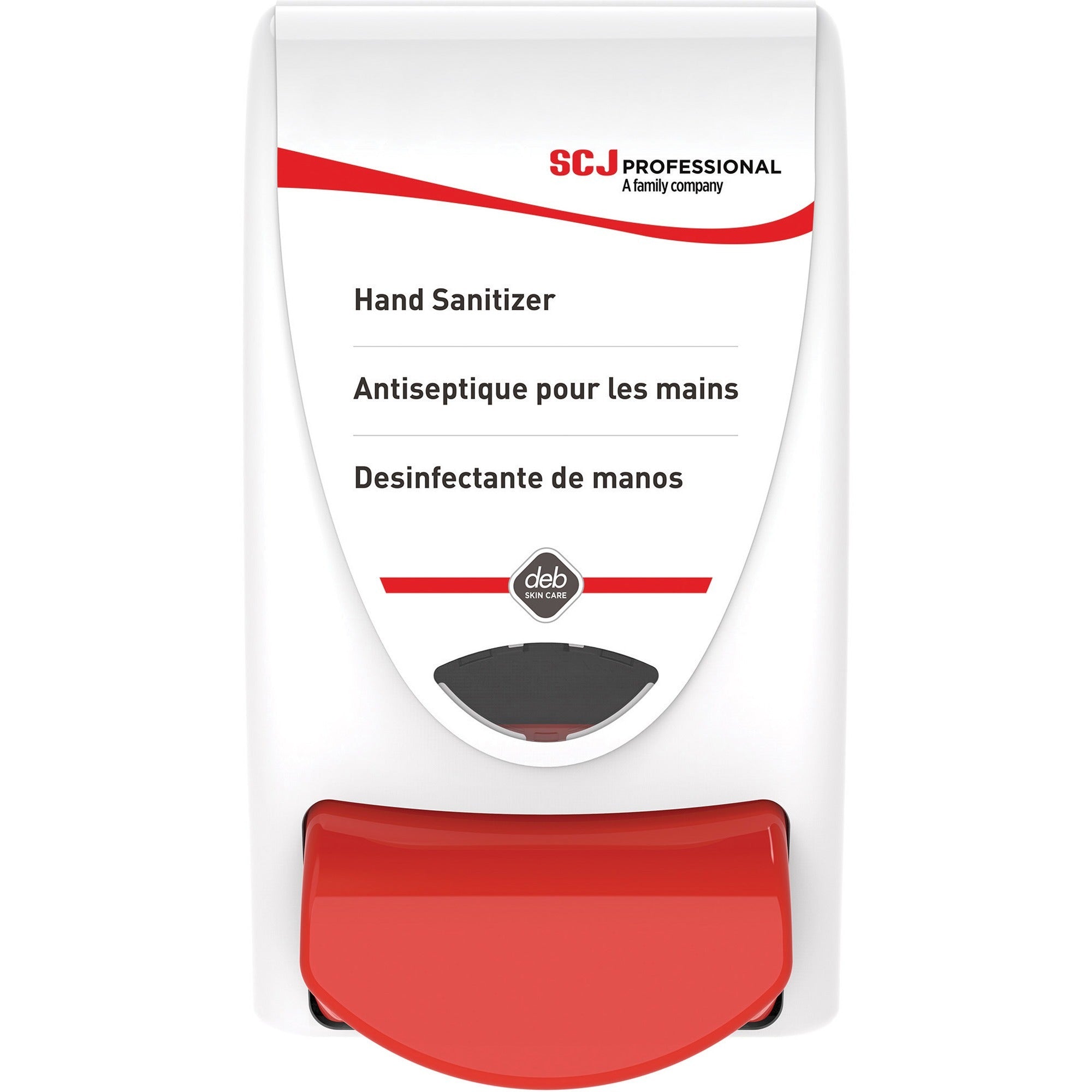 SC Johnson Manual Sanitizer Dispenser - Durable Wall Mountable - White - Skin Care Dispensers & Refills