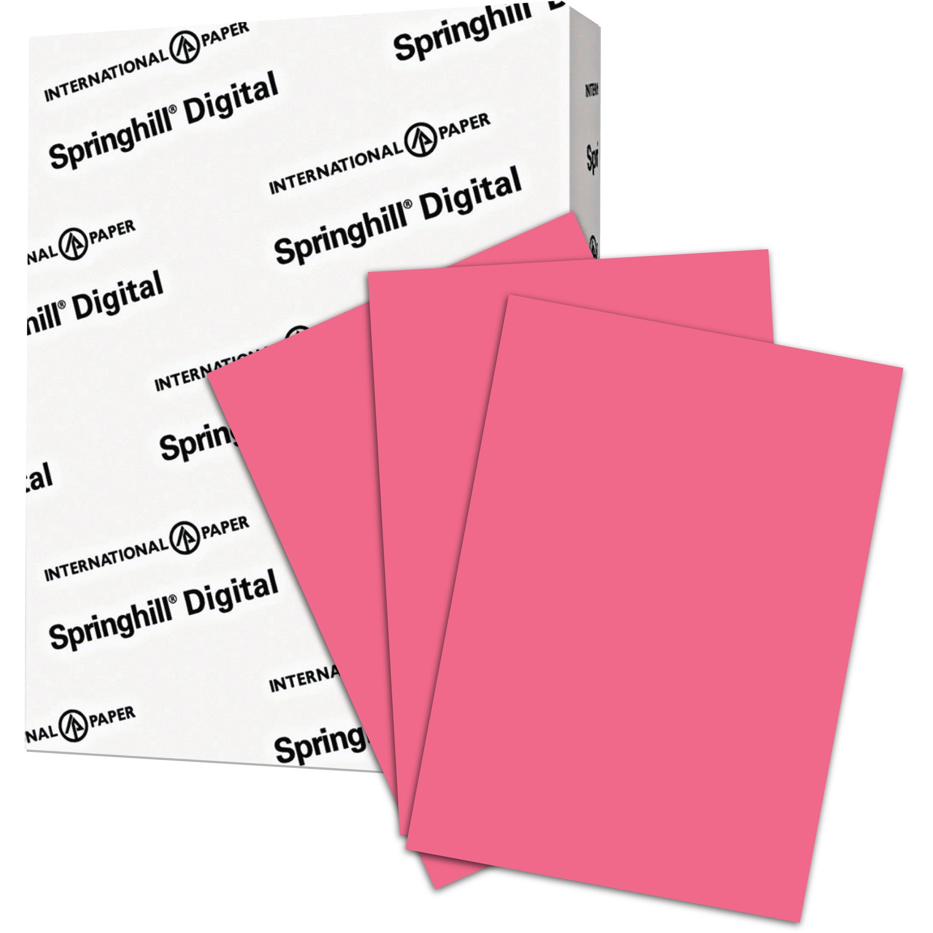 Springhill Multipurpose Cardstock - Cherry - 92 Brightness - Letter - 8 1/2" x 11" - 110 lb Basis Weight - Smooth - Cherry - 250 / Pack