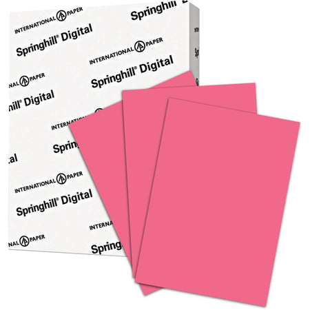 Springhill Multipurpose Cardstock - Cherry - 92 Brightness - Letter - 8 1/2" x 11" - 110 lb Basis Weight - Smooth - Cherry - 250 / Pack
