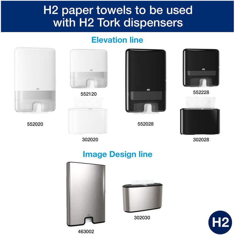 TORK Advanced Multifold Hand Towels - 1 Ply - Multifold - White - 250/Bundle - 16 Carton