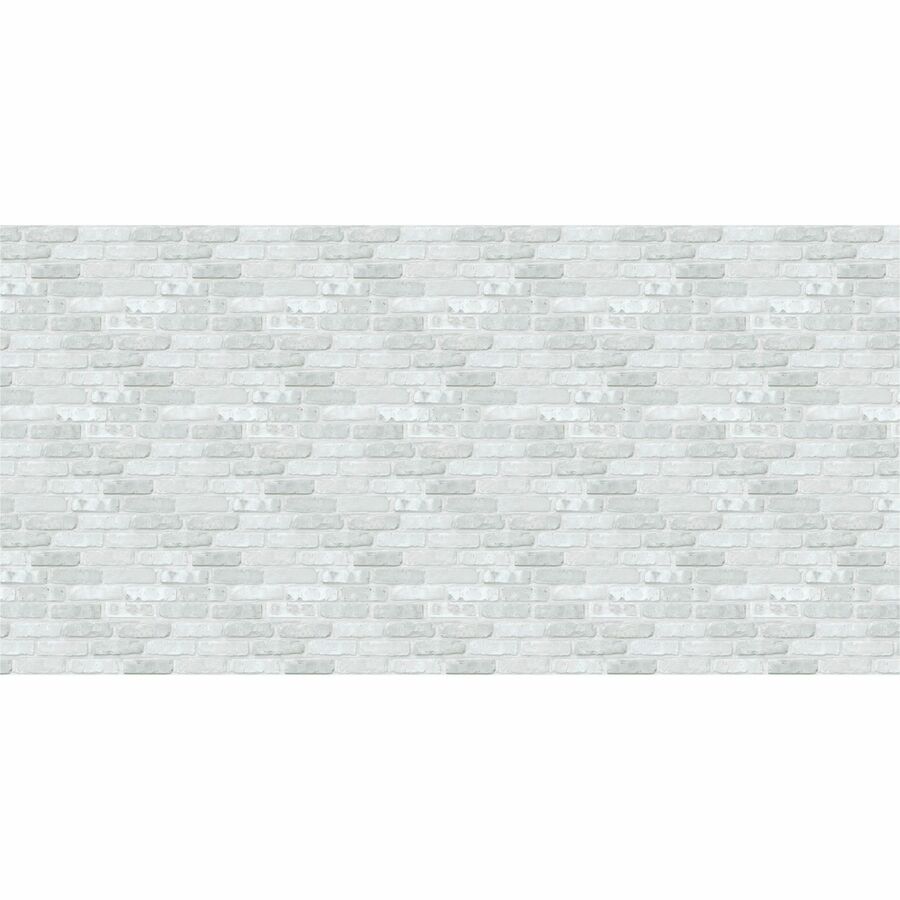 Fadeless Designs Paper Roll - Art Project, Craft Project, Bulletin Board, School, Office, Home - 48" Width x 50" Length - White, Gray - 1 Roll