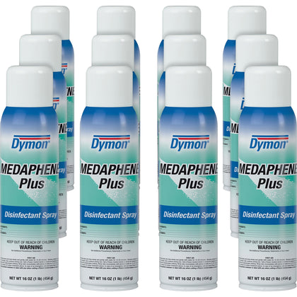 Dymon Medaphene Plus Disinfectant Spray - 16 oz - Pleasant Scent - Non-Porous - Disinfectants