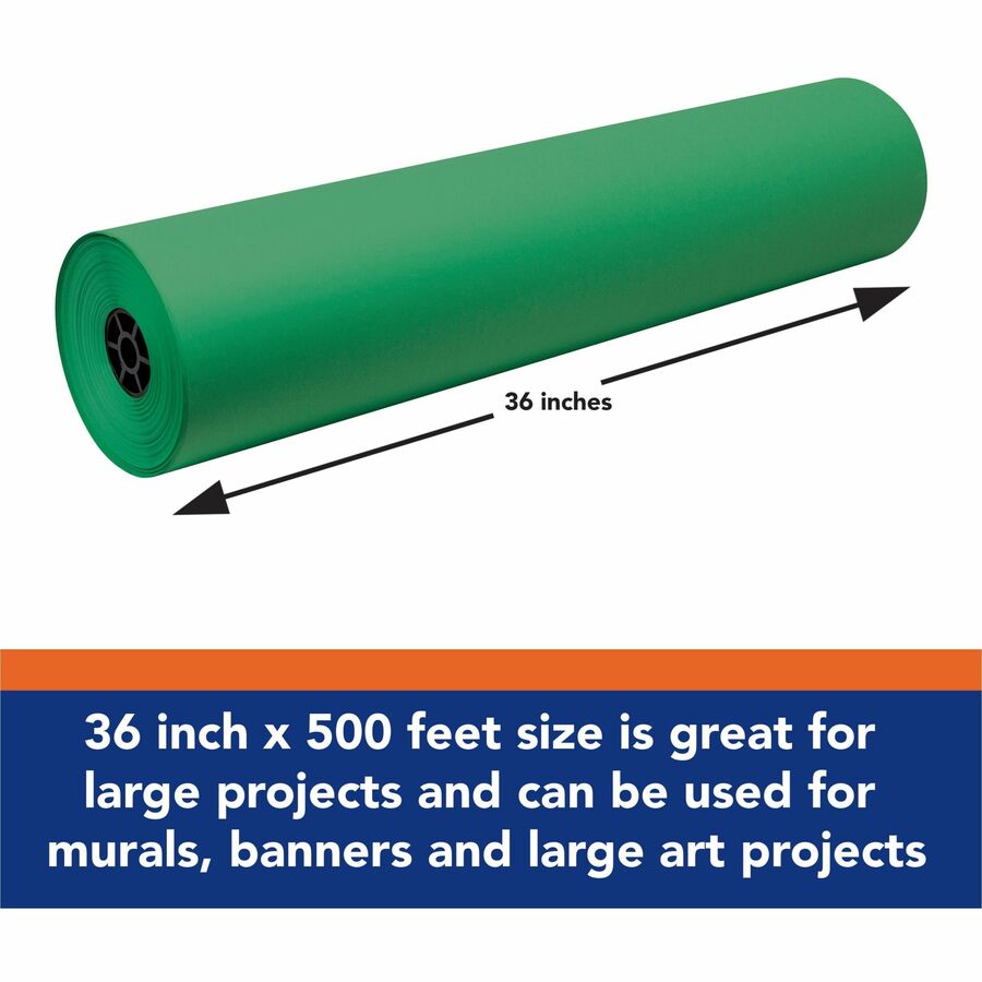 Tru-Ray Construction Paper Art Roll - Festive Green - 36’’ x 500 ft - Sulphite