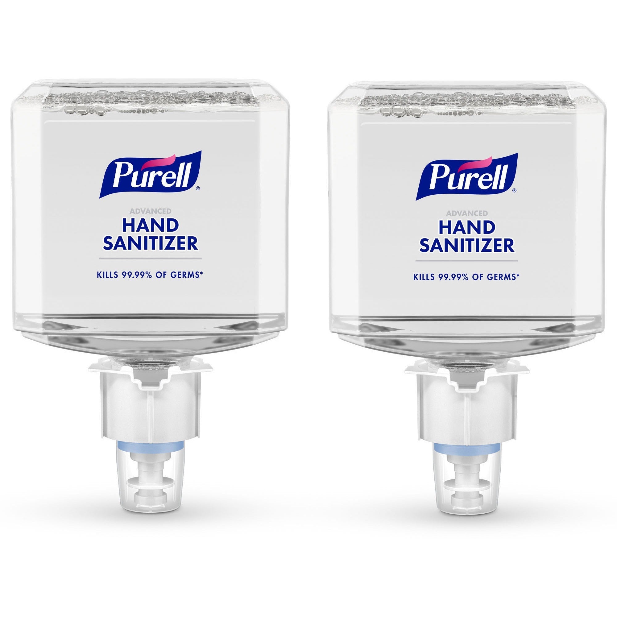 PURELL® Advanced Hand Sanitizer Foam Refill - Clean Scent - 1.27 quart - Push Pump Dispenser - Kill Germs - Multipurpose - Clear - Hypoallergenic, Dye-free, Refillable - 2 / Carton