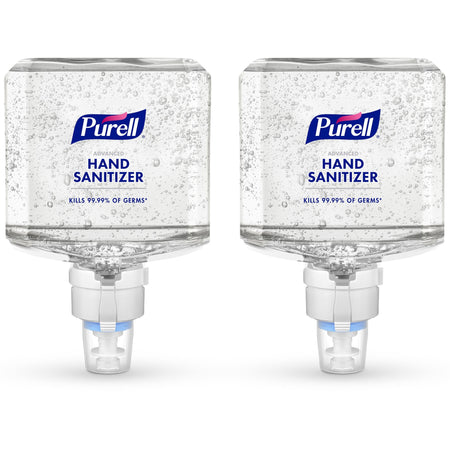 PURELL® Advanced Hand Sanitizer Gel Refill - Clean Scent - 1.27 quart - Touchless Dispenser - Kill Germs - Hand, Skin - Clear - Hypoallergenic, Unscented, Refillable - 2 / Carton