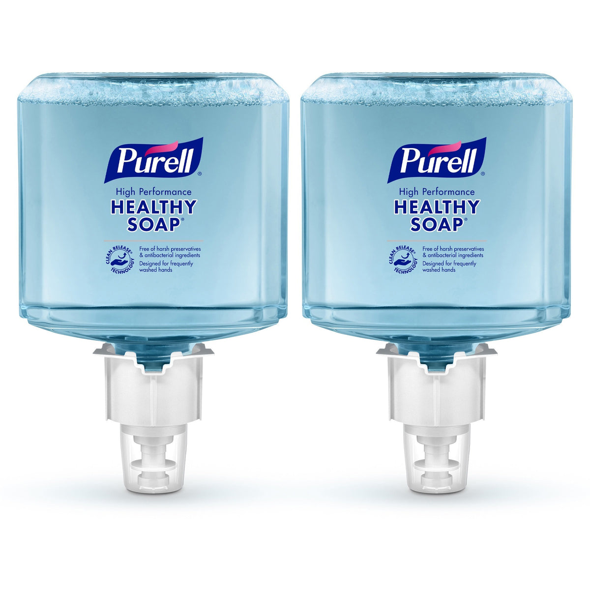 PURELL® CRT HEALTHY SOAP® ES4 High Performance Foam Refill - 1.27 quart - Push-Style Dispenser - Dirt Remover, Kill Germs - Hand, Skin - Clear - Recycled - Dye-free - 2 / Carton