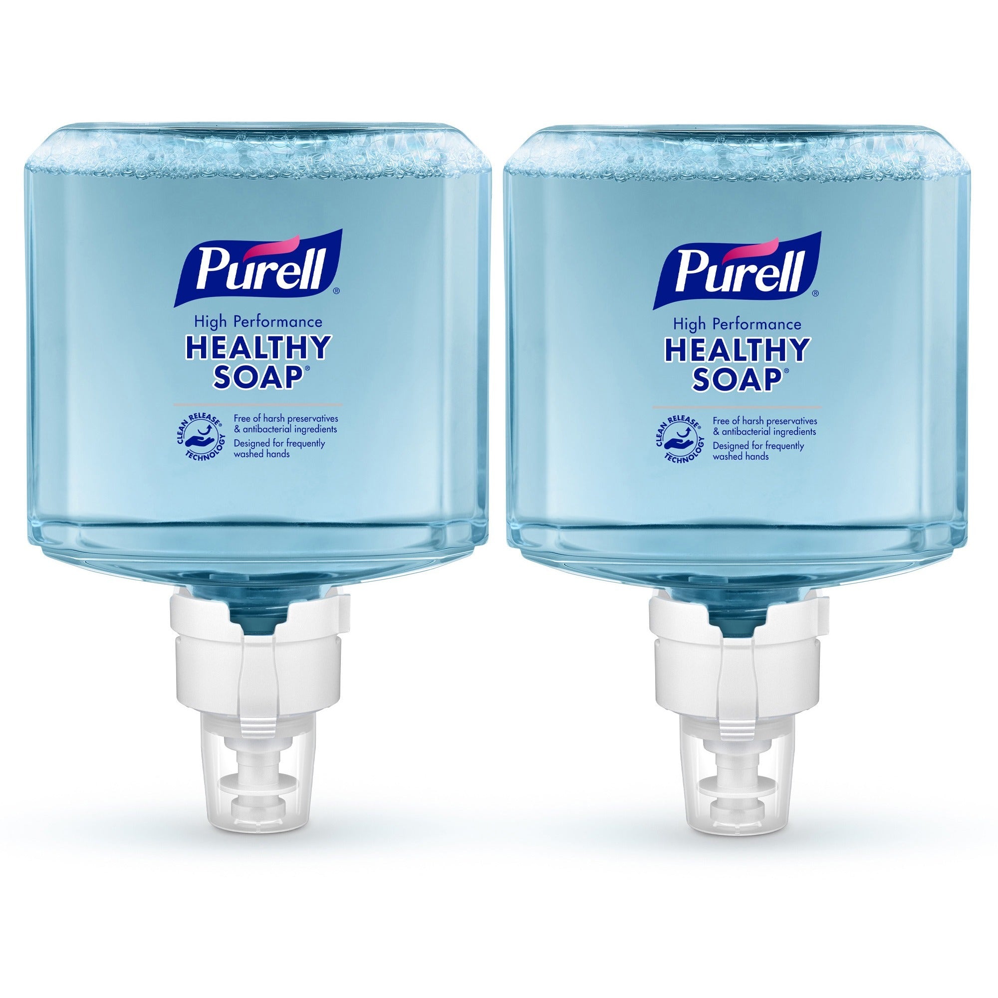 PURELL® ES8 CRT HEALTHY SOAP&trade; High Performance Foam - 1.27 quart - Dirt Remover, Kill Germs, Soil Remover - Skin, Hand - Clear - Recycled - Paraben-free, Antibacterial-free, Phthalate-free, Dye-free, Fragrance-free, Quick Rinse - 2 / Carton