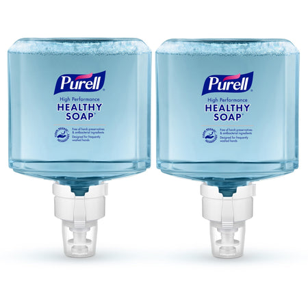 PURELL® ES8 CRT HEALTHY SOAP&trade; High Performance Foam - 1.27 quart - Dirt Remover, Kill Germs, Soil Remover - Skin, Hand - Clear - Recycled - Paraben-free, Antibacterial-free, Phthalate-free, Dye-free, Fragrance-free, Quick Rinse - 2 / Carton
