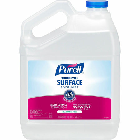 PURELL® Foodservice Surface Sanitizer Gallon Refill - Ready-To-Use - 128 fl oz (4 quart) - Disinfectant, Unscented, Residue-free, Fragrance-free - Clear Bottle - 1 Each