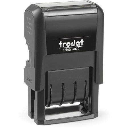 Trodat Self-inking Stamp - Date Stamp - Black - Plastic
