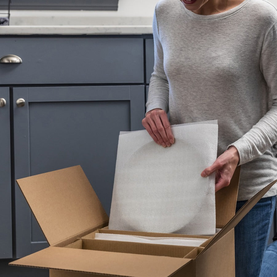 Duck Brand Packing Wrap - 12" Width x 12" Length - Non-abrasive - Foam - Clear - 8 / Pack