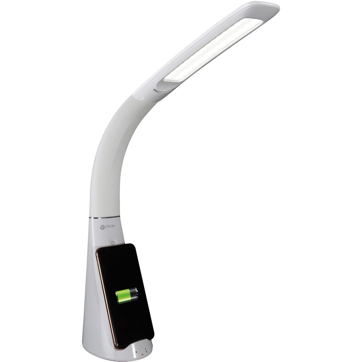 OttLite Purify LED Desk Lamp with Wireless Charging and Sanitizing - 2000