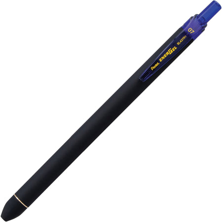 EnerGel 0.7mm Retractable Pens - 0.7 mm Pen Point - Retractable - Blue Ink - Liquid Gel Ink - Rubberized Barrel - 1 Dozen