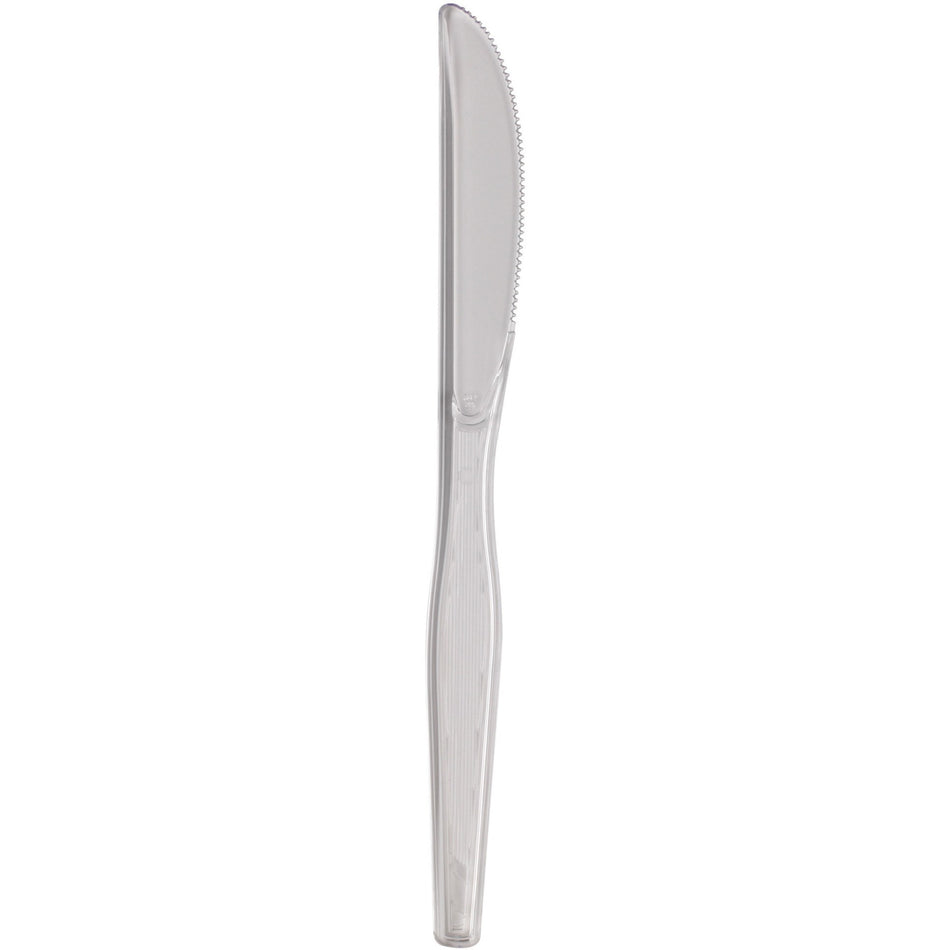 Dixie Heavyweight Plastic Cutlery - Knife - 1 x Knife - Breakroom - Disposable - Clear - 1000 / Carton