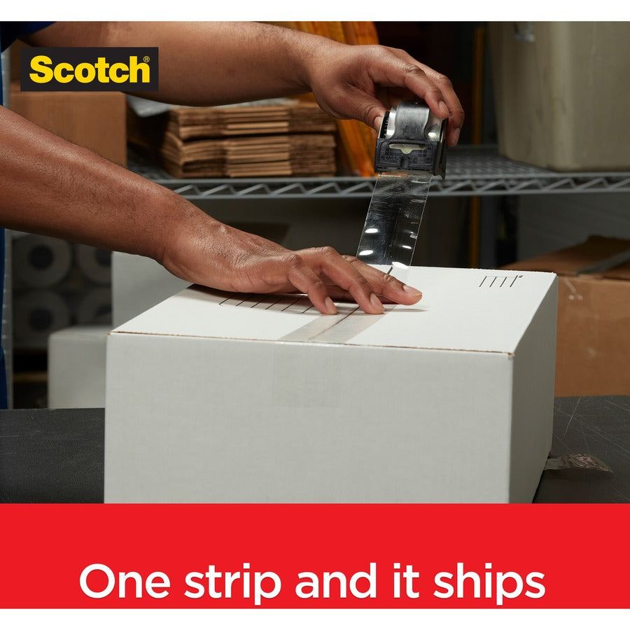 Scotch Box Lock Packaging Tape - 54.60 yd Length x 1.88" Width - Clear - Dispenser Included - 1 Roll