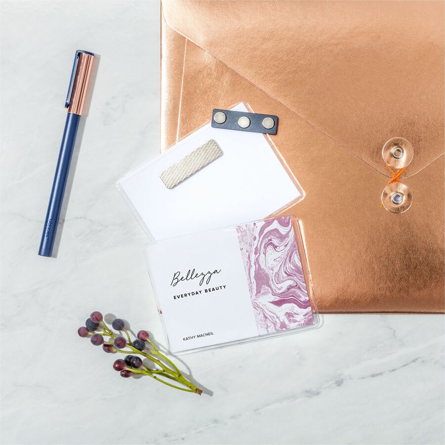 Avery® Magnetic Style Name Badges - Letter - 8 1/2" x 11" - Flexible, Reusable, Durable, Magnetic - White - 8 Sheets - 48 / Pack