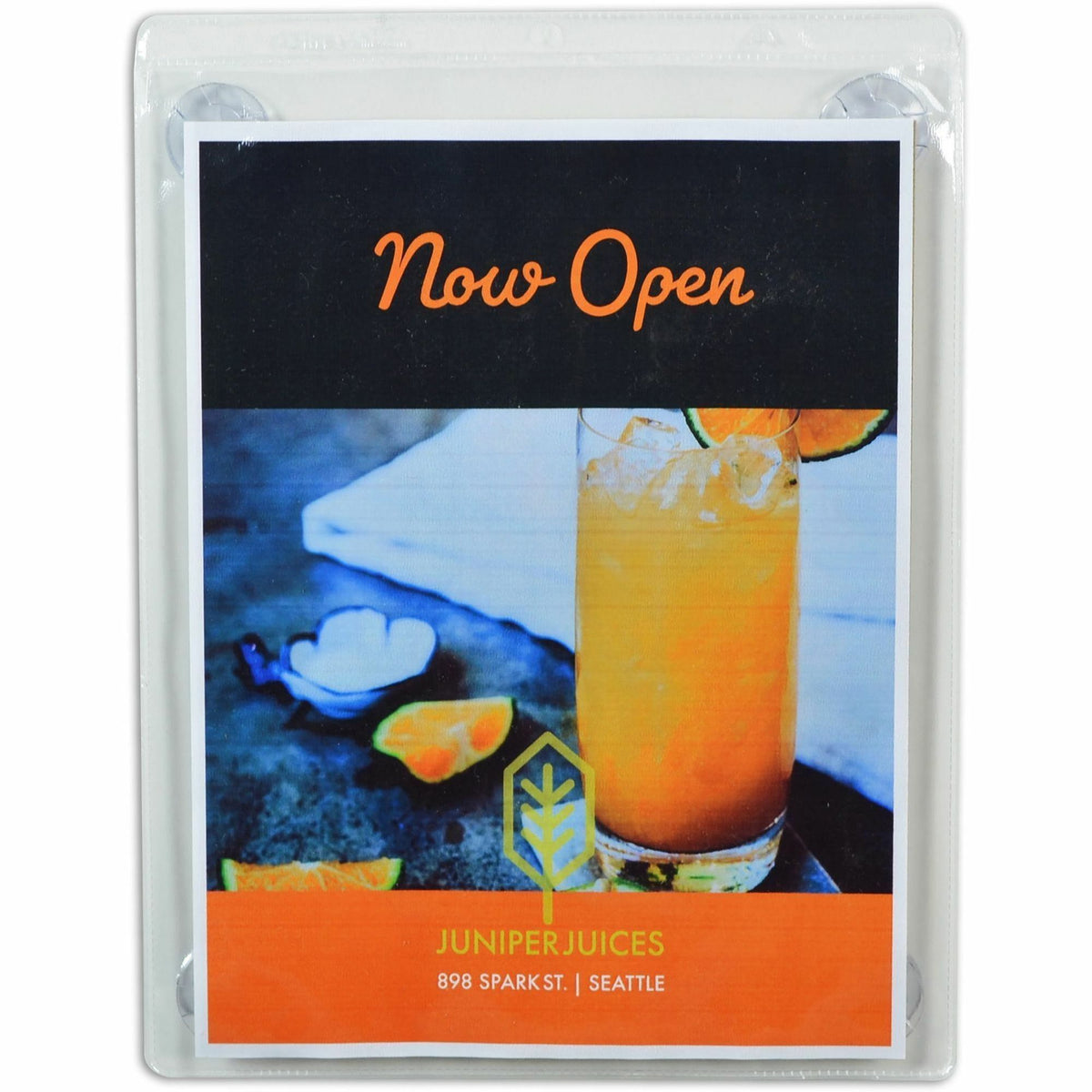 C-Line Heavyweight Display Pocket - 9" Width x 12" Height - Heavyweight, Strong, Top Loading, Suction Cup - Clear - 15 / Box