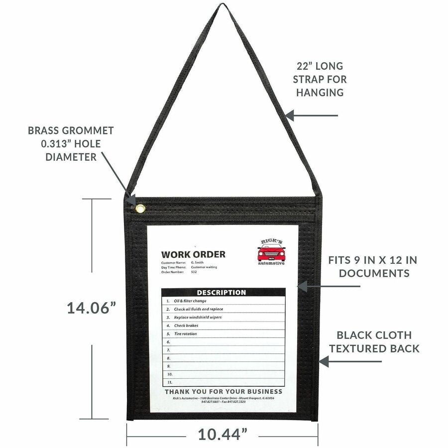 C-Line Fabric Hanging Strap Shop Ticket Holders - Alternate-Image3