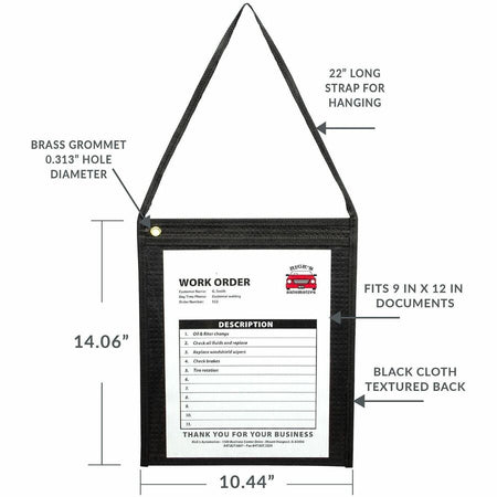 C-Line Fabric Hanging Strap Shop Ticket Holders - Alternate-Image3