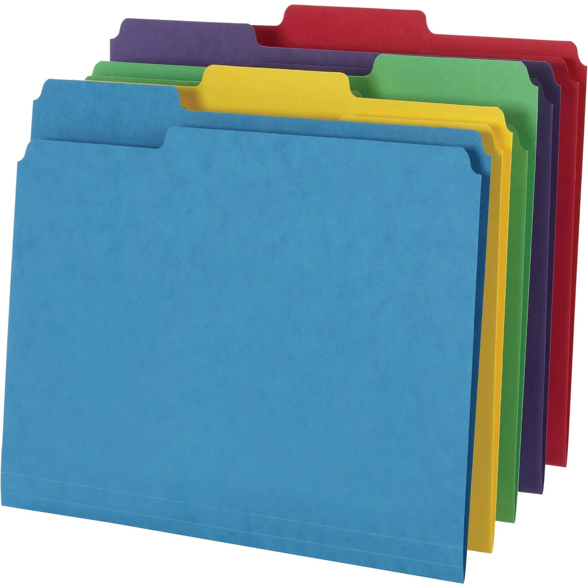 Pendaflex 1/3 Tab Cut Letter Classification Folder - 8 1/2" x 11" - 14 pt. - Assorted - 50 / Box