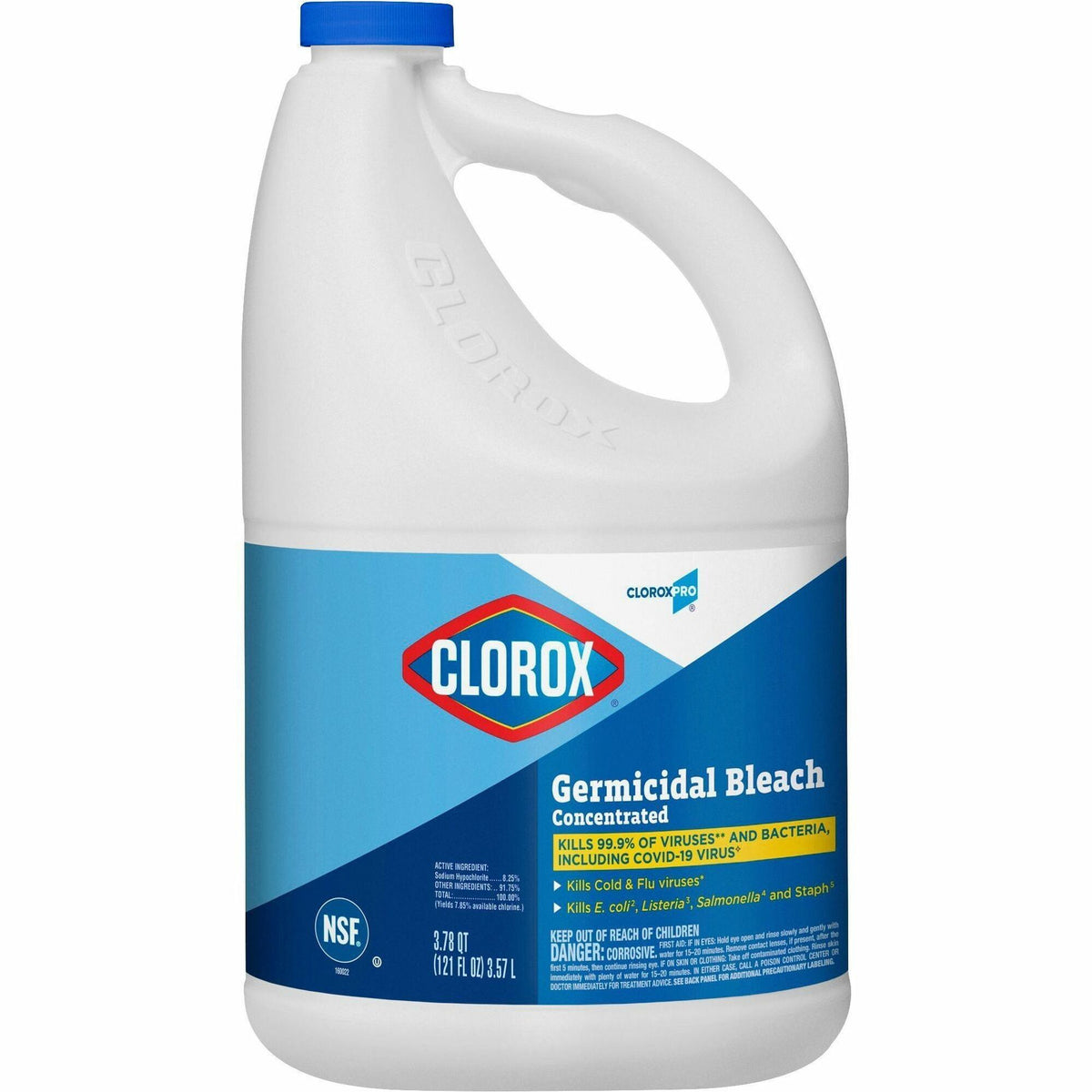 CloroxPro&trade; Clorox Germicidal Bleach - Concentrate - 121 fl oz (3.8 quart) - Disinfectant, Deodorize - 1 Each