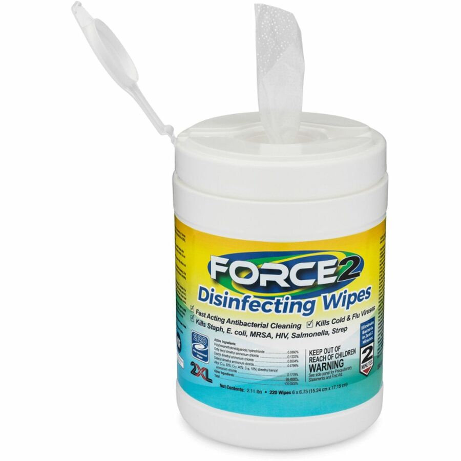 2XL FORCE2 Disinfecting Wipes - Left