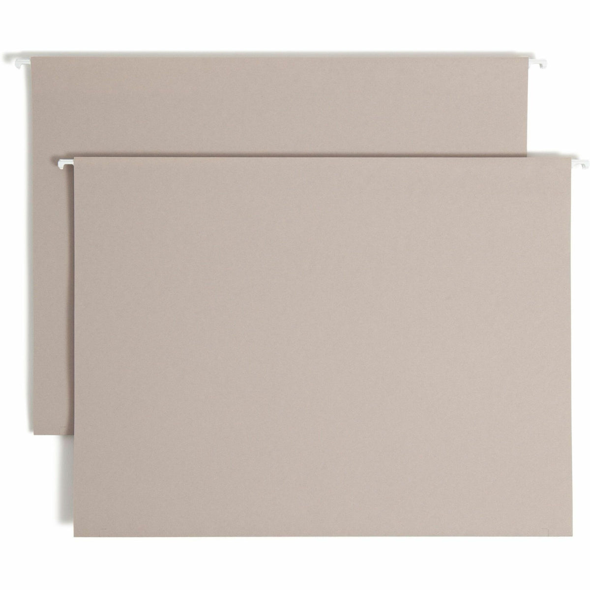 Smead TUFF 1/3 Tab Cut Legal Recycled Hanging Folder - 8 1/2" x 14" - 4" Expansion - Top Tab Location - Assorted Tab Position - Steel Gray - 10% Recycled - 18 / Box