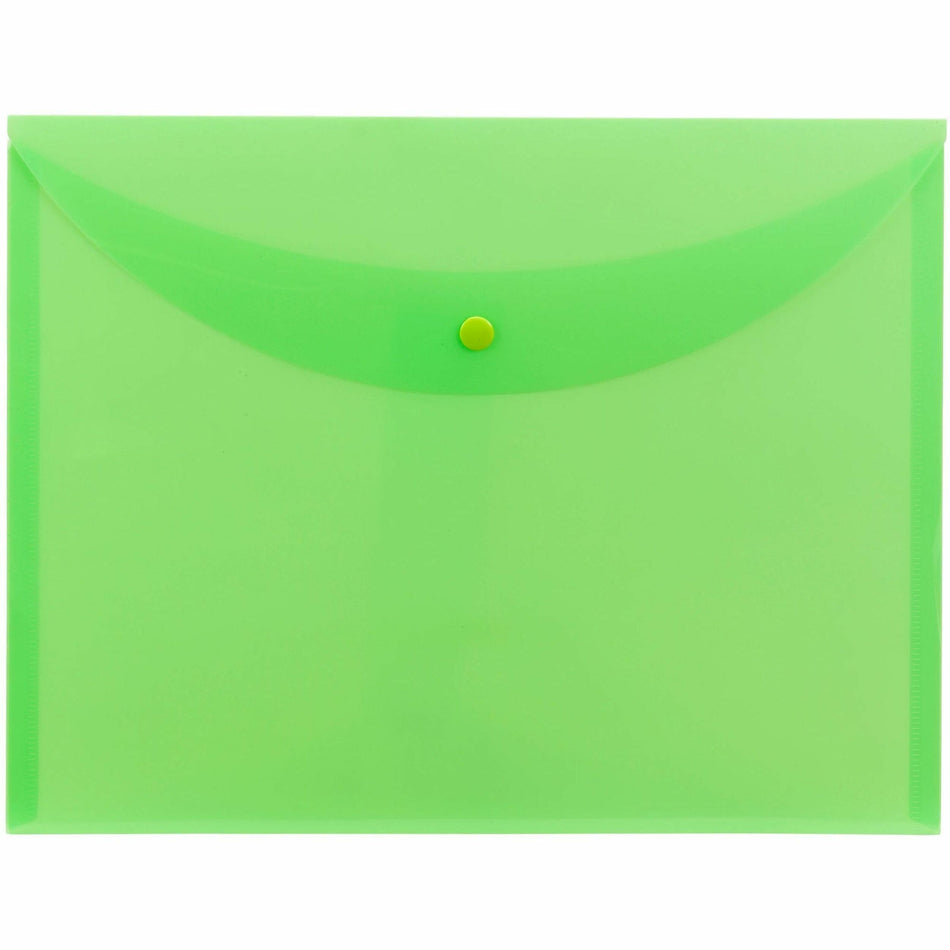 Smead Letter Filing Envelope - 8 1/2" x 11" - Green - 10 / Box