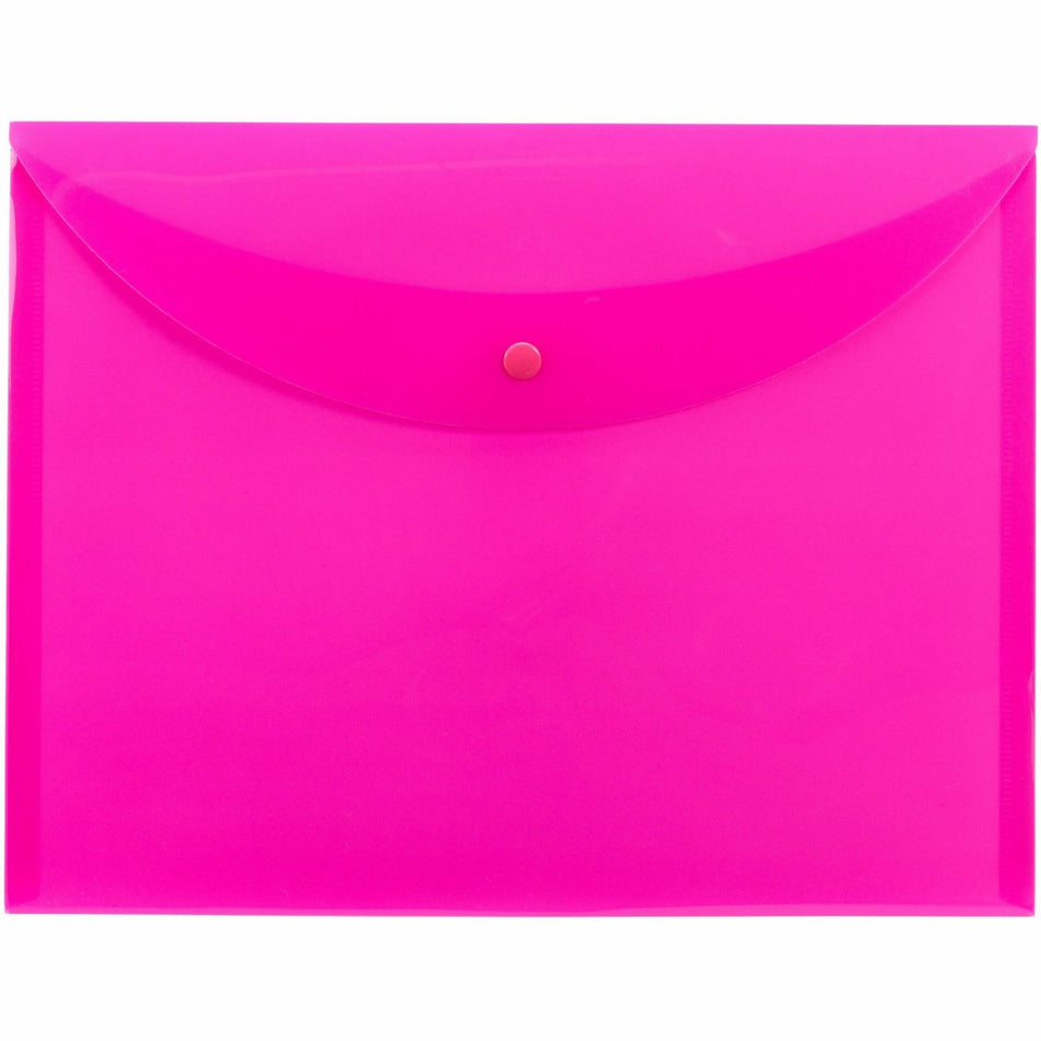Smead Letter Filing Envelope - 8 1/2" x 11" - Pink - 10 / Box