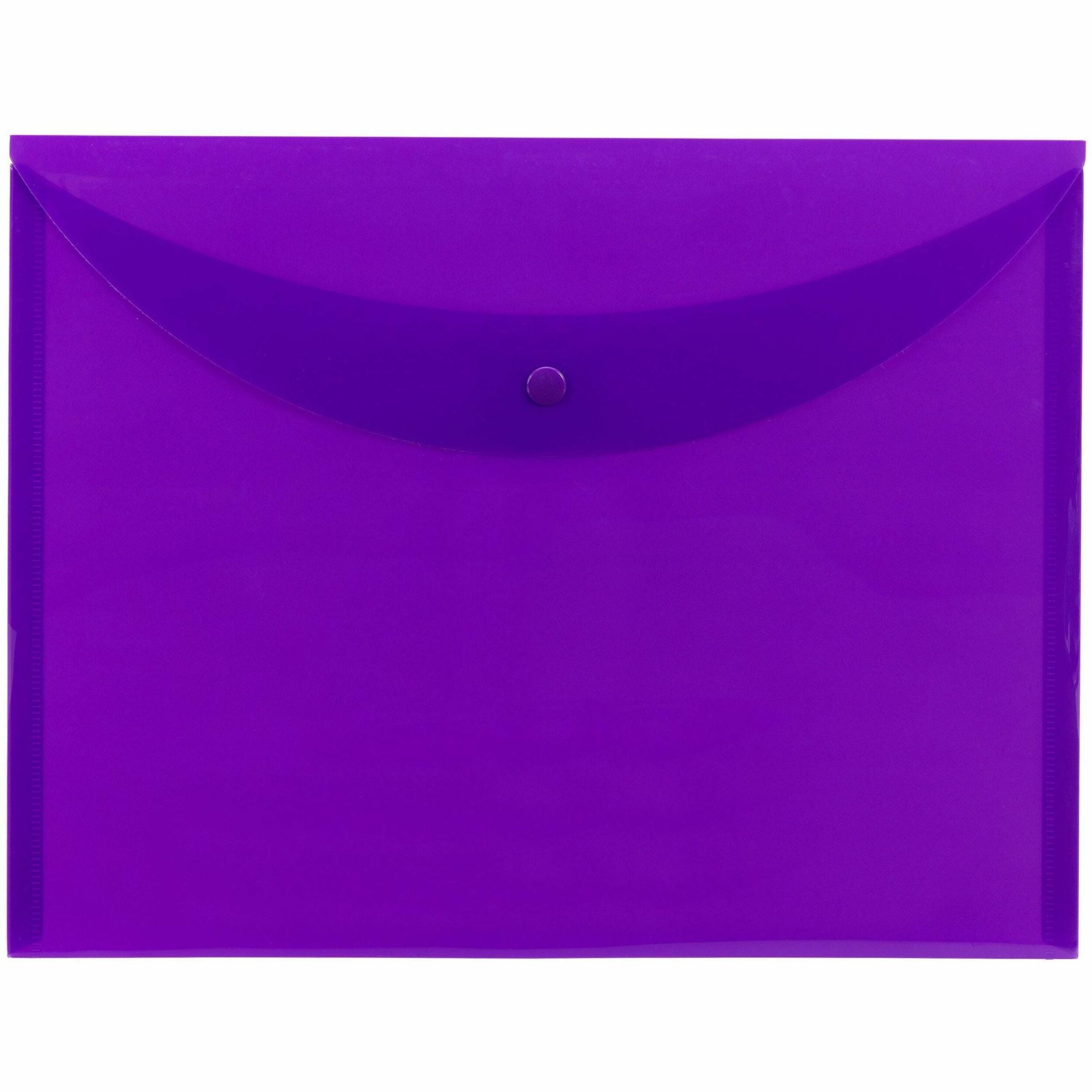 Smead Letter Filing Envelope - 8 1/2" x 11" - Purple - 10 / Box