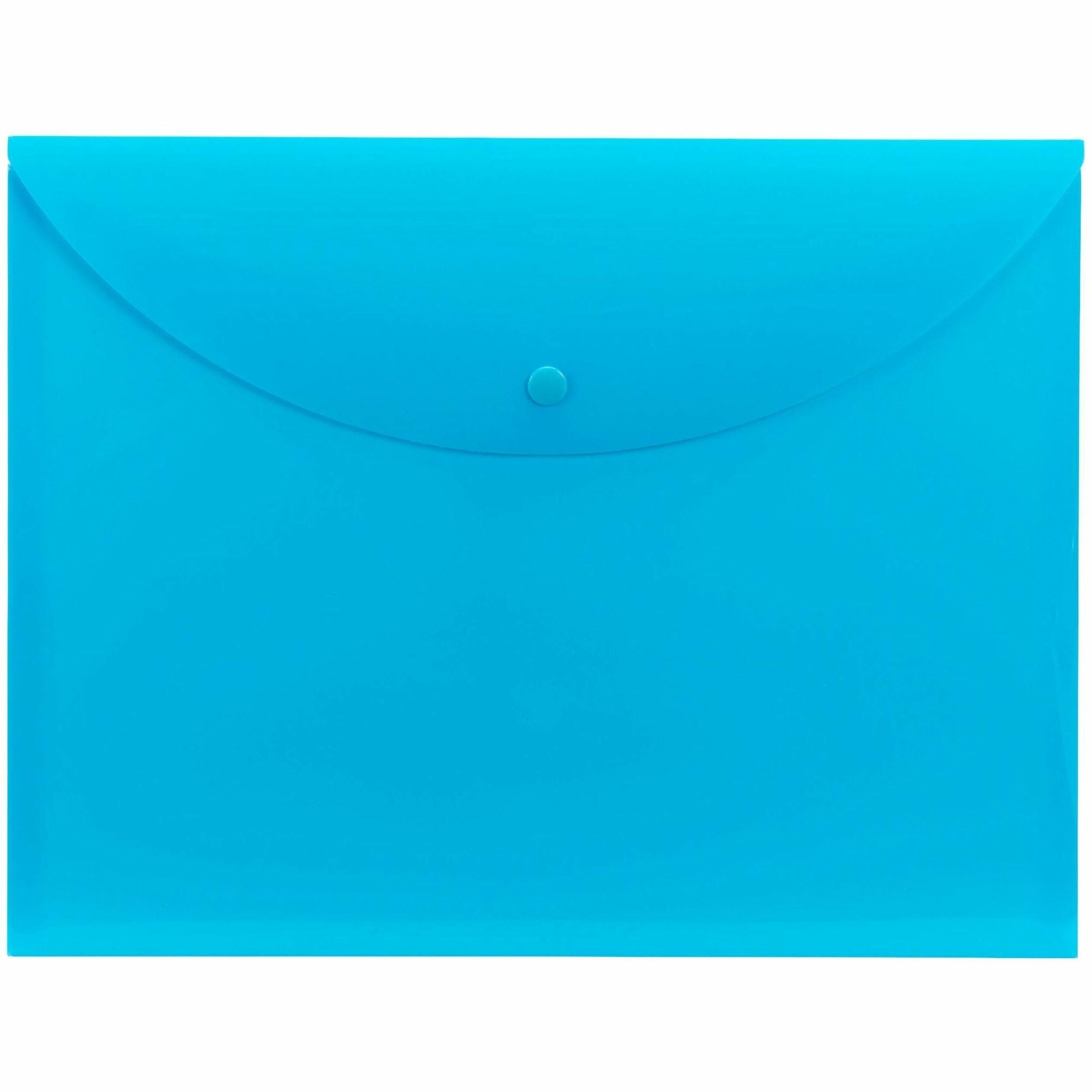 Smead Letter Filing Envelope - 8 1/2" x 11" - Teal - 10 / Box