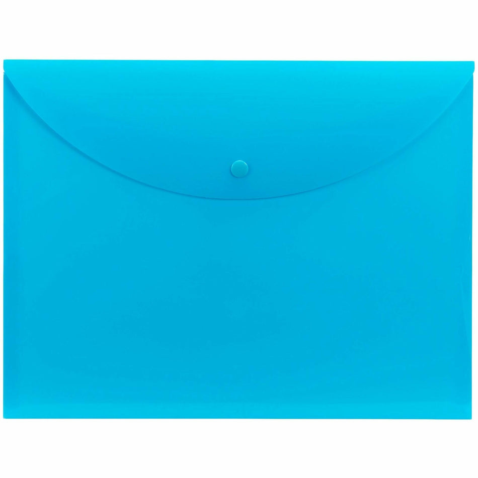 Smead Letter Filing Envelope - 8 1/2" x 11" - Teal - 10 / Box